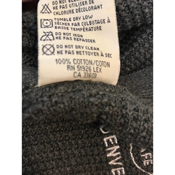 Vintage Hard Rock Cafe Denver Gray Button Henley Sweater Men’s XL - Picture 5 of 5